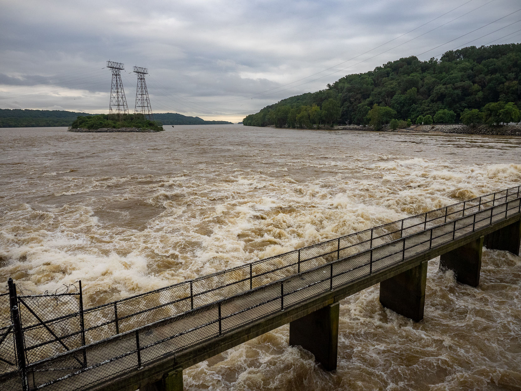 High flow at Conowingo Dam 2018